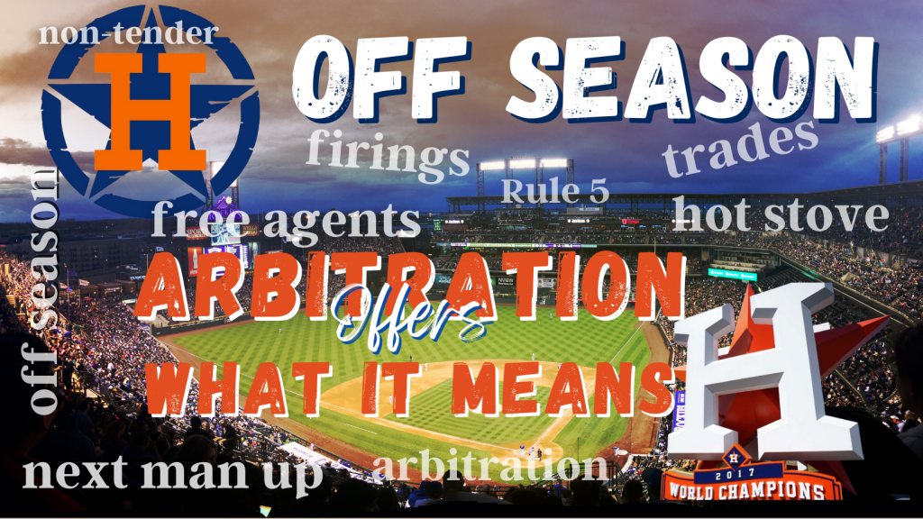 Astros’ tender arbitration offers: What it&nbsp;means