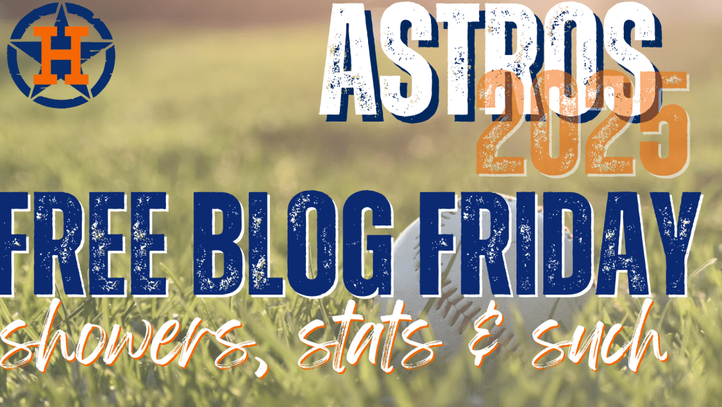 FREE BLOG FRIDAY: Showers, stats and&nbsp;such