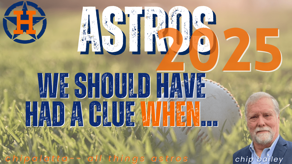 We should have known something was&nbsp;up