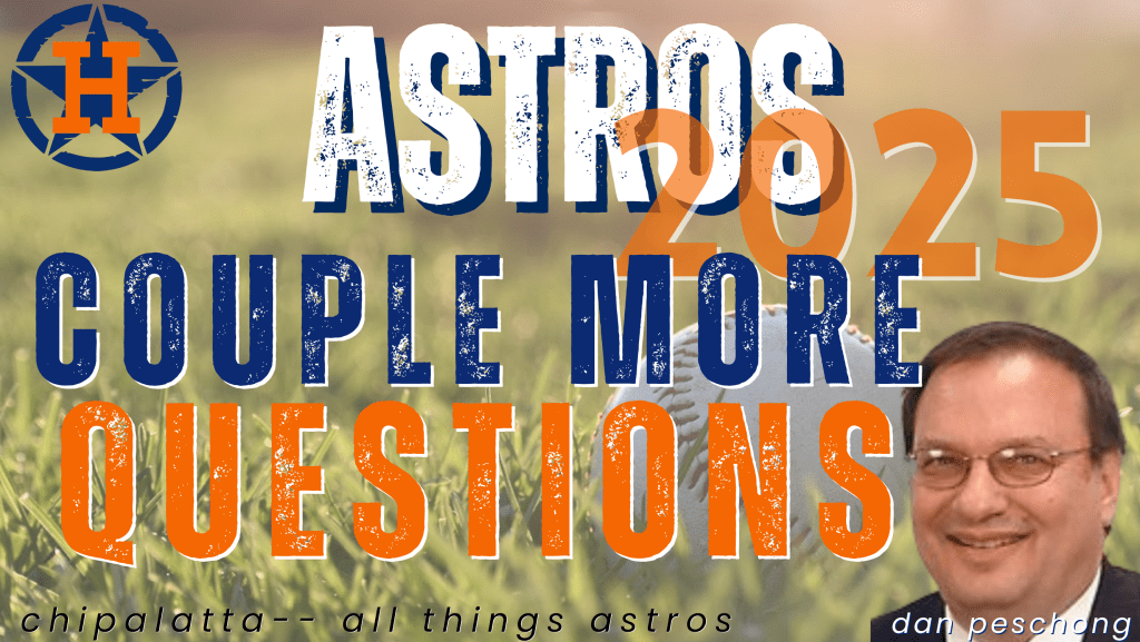 Astros’ 2025: A couple more&nbsp;questions