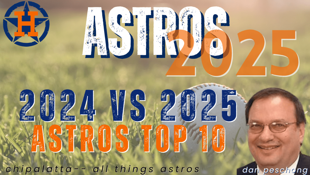 Top 10: Astros’ 2024 vs.&nbsp;2025