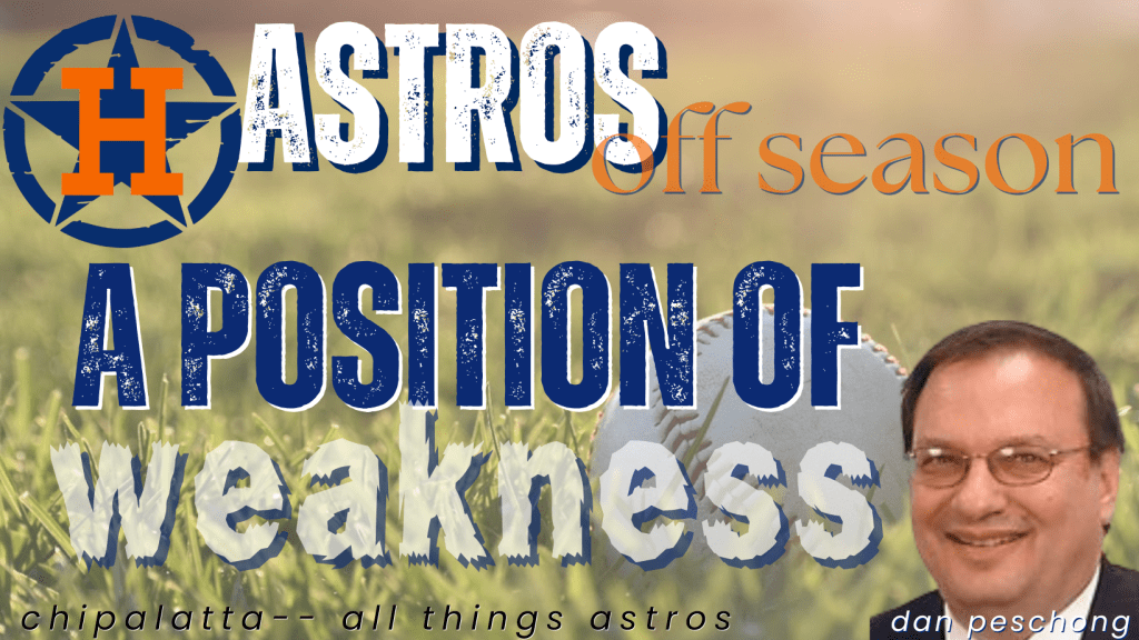 Astros’ 2026: Dealing from a position of&nbsp;weakness